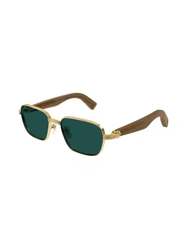 Cartier Men's Première De 53MM Square Sunglasses - Gold Green | Thumbnail 1 Cartier Men's Première De 53MM Square Sunglasses - Gold Green | Thumbnail 1