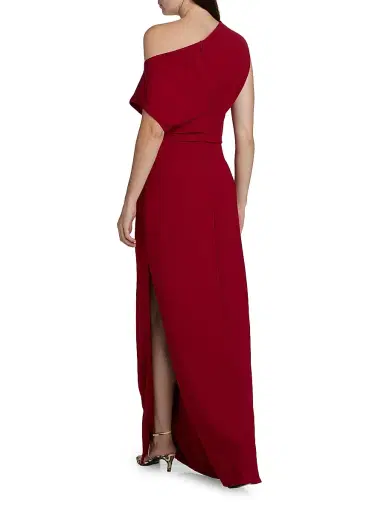Proenza Schouler Women's Rosina Asymmetric Double Crepe Column Gown - Scarlet - Size 6 | Thumbnail 5 Proenza Schouler Women's Rosina Asymmetric Double Crepe Column Gown - Scarlet - Size 6 | Thumbnail 5