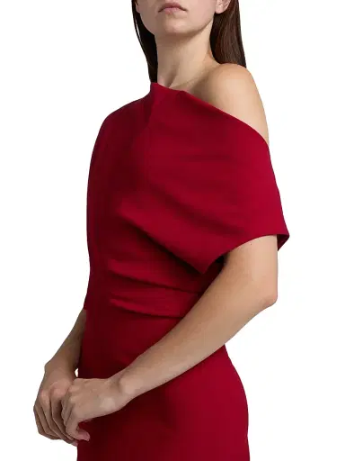 Proenza Schouler Women's Rosina Asymmetric Double Crepe Column Gown - Scarlet - Size 6 | Thumbnail 6 Proenza Schouler Women's Rosina Asymmetric Double Crepe Column Gown - Scarlet - Size 6 | Thumbnail 6