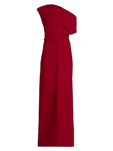Proenza Schouler Women's Rosina Asymmetric Double Crepe Column Gown - Scarlet - Size 6 | Thumbnail 1 Proenza Schouler Women's Rosina Asymmetric Double Crepe Column Gown - Scarlet - Size 6 | Thumbnail 1