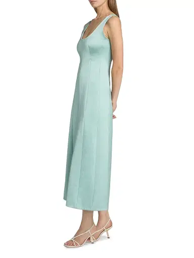 Proenza Schouler White Label Women's White Label Isabelle Crepe Midi-Dress | Thumbnail 4 Proenza Schouler White Label Women's White Label Isabelle Crepe Midi-Dress | Thumbnail 4