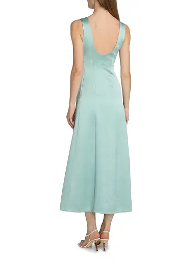 Proenza Schouler White Label Women's White Label Isabelle Crepe Midi-Dress | Thumbnail 5 Proenza Schouler White Label Women's White Label Isabelle Crepe Midi-Dress | Thumbnail 5