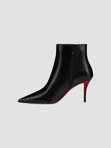 Christian Louboutin Women's Miss Z 80MM Leather Zipped Booties - Black - Size 12 | Thumbnail 3 Christian Louboutin Women's Miss Z 80MM Leather Zipped Booties - Black - Size 12 | Thumbnail 3