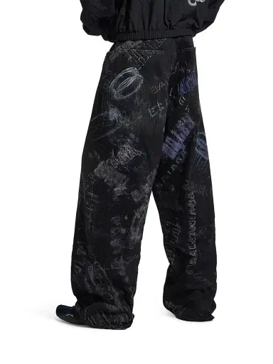Balenciaga Men's Minimal Baggy Jeans - Black | Thumbnail 5 Balenciaga Men's Minimal Baggy Jeans - Black | Thumbnail 5