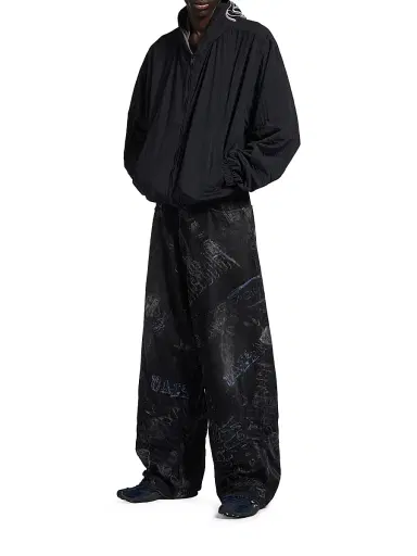 Balenciaga Men's Minimal Baggy Jeans - Black | Thumbnail 6 Balenciaga Men's Minimal Baggy Jeans - Black | Thumbnail 6