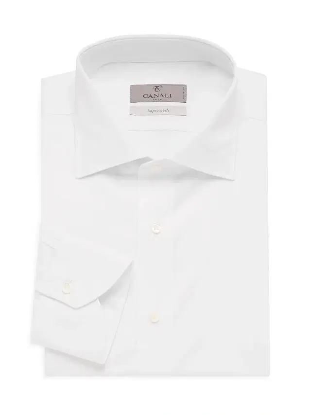 Men's Cotton Dress Shirt - White Men's Cotton Dress Shirt - White
