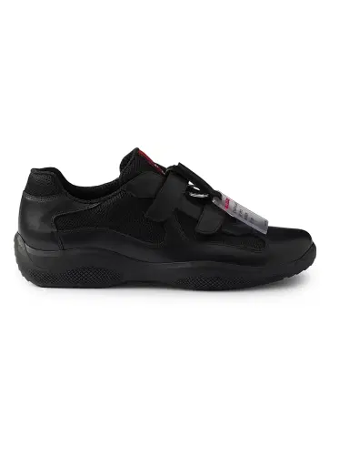Prada Men's America's Cup Original Sneakers - Black | Thumbnail 1 Prada Men's America's Cup Original Sneakers - Black | Thumbnail 1