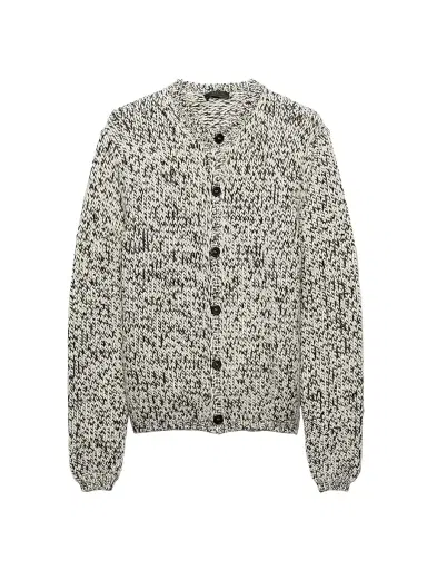Prada Men's Wool Cardigan - Black | Thumbnail 1 Prada Men's Wool Cardigan - Black | Thumbnail 1