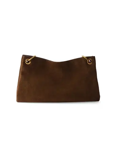 Prada Women's Etude Suede Shoulder Bag - Brown | Thumbnail 5 Prada Women's Etude Suede Shoulder Bag - Brown | Thumbnail 5