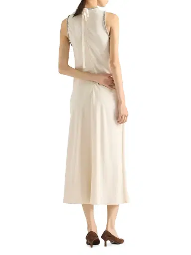 Prada Women's Sablé Dress - Beige Khaki | Thumbnail 3 Prada Women's Sablé Dress - Beige Khaki | Thumbnail 3