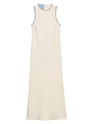 Prada Women's Sablé Dress - Beige Khaki | Thumbnail 1 Prada Women's Sablé Dress - Beige Khaki | Thumbnail 1