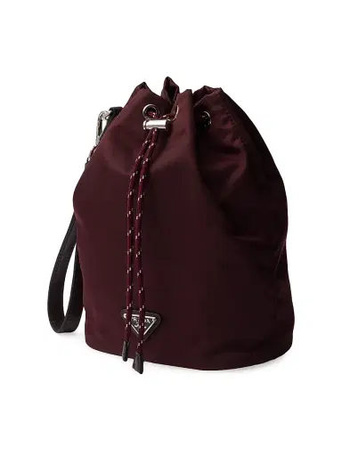 Prada Men's Speedrock Re-Nylon and Leather Pouch - Dark Red | Thumbnail 2 Prada Men's Speedrock Re-Nylon and Leather Pouch - Dark Red | Thumbnail 2