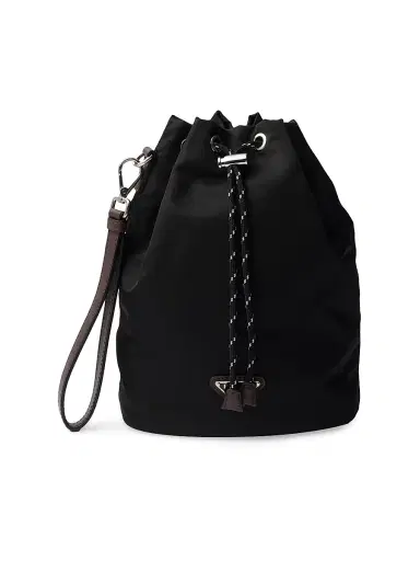 Prada Men's Speedrock Re-Nylon and Leather Pouch - Dark Red | Thumbnail 7 Prada Men's Speedrock Re-Nylon and Leather Pouch - Dark Red | Thumbnail 7