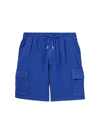 Vilebrequin Straight-Leg Linen Drawstring Cargo Shorts - Men | Thumbnail 1 Vilebrequin Straight-Leg Linen Drawstring Cargo Shorts - Men | Thumbnail 1
