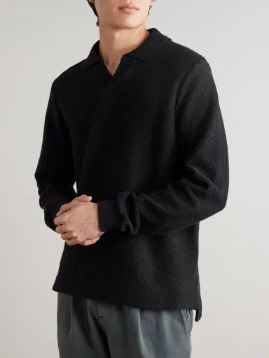 MR P. Honeycomb-Knit Cotton Polo Shirt - Men | Thumbnail 3 MR P. Honeycomb-Knit Cotton Polo Shirt - Men | Thumbnail 3