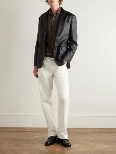 Zegna Spread-Collar Mulberry Silk Shirt - Men | Thumbnail 2 Zegna Spread-Collar Mulberry Silk Shirt - Men | Thumbnail 2