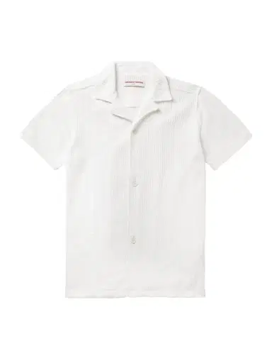 Orlebar Brown Maitan Camp-Collar Ribbed Organic Cotton-Terry Shirt - Men | Thumbnail 1 Orlebar Brown Maitan Camp-Collar Ribbed Organic Cotton-Terry Shirt - Men | Thumbnail 1