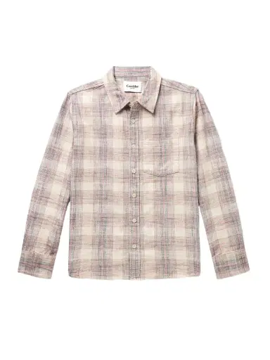 Corridor Rosewood Checked Cotton Shirt - Men | Thumbnail 1 Corridor Rosewood Checked Cotton Shirt - Men | Thumbnail 1