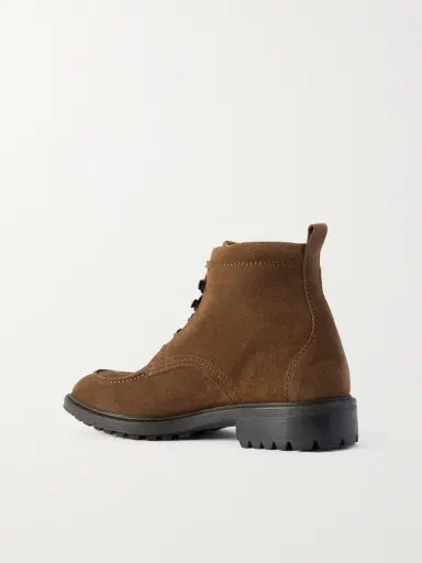 Ghiaia Cashmere Logo-Appliquéd Suede Boots - Men | Thumbnail 4 Ghiaia Cashmere Logo-Appliquéd Suede Boots - Men | Thumbnail 4
