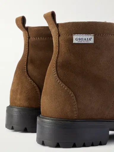 Ghiaia Cashmere Logo-Appliquéd Suede Boots - Men | Thumbnail 5 Ghiaia Cashmere Logo-Appliquéd Suede Boots - Men | Thumbnail 5