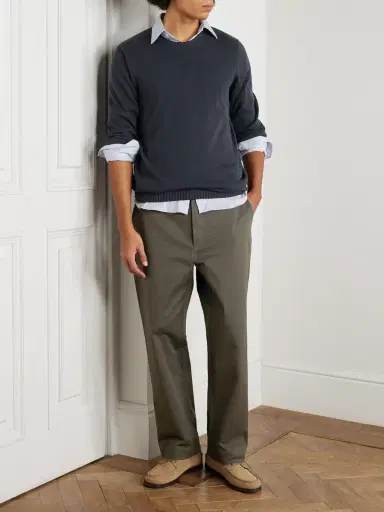Ghiaia Cashmere Straight-Leg Cotton Chinos - Men | Thumbnail 2 Ghiaia Cashmere Straight-Leg Cotton Chinos - Men | Thumbnail 2