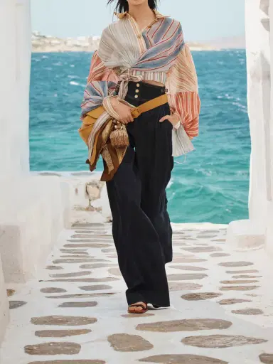 Zimmermann Striped Linen And Silk-blend Wrap Blouse | Thumbnail 5 Zimmermann Striped Linen And Silk-blend Wrap Blouse | Thumbnail 5