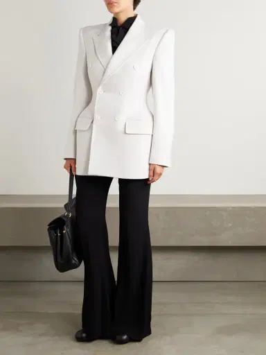 Balenciaga Hourglass Double-breasted Cashmere Blazer | Thumbnail 2 Balenciaga Hourglass Double-breasted Cashmere Blazer | Thumbnail 2