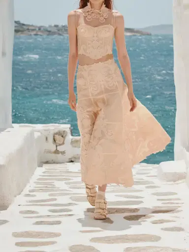 Zimmermann Rebellion Appliquéd Linen And Silk-blend Corset Top | Thumbnail 5 Zimmermann Rebellion Appliquéd Linen And Silk-blend Corset Top | Thumbnail 5