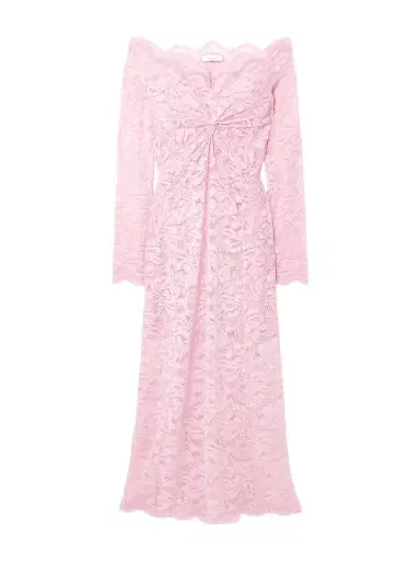 Rabanne Off-the-shoulder Stretch-lace Midi Dress | Thumbnail 1 Rabanne Off-the-shoulder Stretch-lace Midi Dress | Thumbnail 1