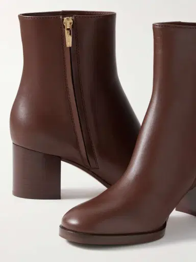 Gianvito Rossi Vitello Glove 55 Leather Ankle Boots | Thumbnail 4 Gianvito Rossi Vitello Glove 55 Leather Ankle Boots | Thumbnail 4