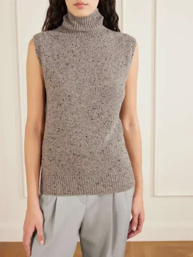 The Row Merilas Cashmere Turtleneck Tank | Thumbnail 3 The Row Merilas Cashmere Turtleneck Tank | Thumbnail 3