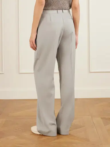 The Row Virgil Pleated Wool-gabardine Wide-leg Pants | Thumbnail 4 The Row Virgil Pleated Wool-gabardine Wide-leg Pants | Thumbnail 4