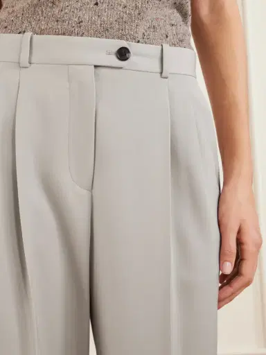 The Row Virgil Pleated Wool-gabardine Wide-leg Pants | Thumbnail 5 The Row Virgil Pleated Wool-gabardine Wide-leg Pants | Thumbnail 5