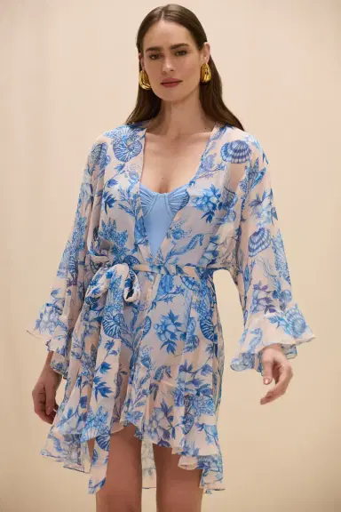 PatBo EDEN ROCK SEASHELL SHORT ROBE | Thumbnail 2 PatBo EDEN ROCK SEASHELL SHORT ROBE | Thumbnail 2