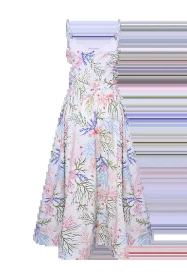 PatBo SEAWEED FLUTTER MIDI DRESS | Thumbnail 3 PatBo SEAWEED FLUTTER MIDI DRESS | Thumbnail 3
