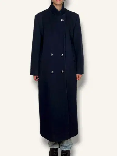 Jen Wonders Studio Navy Wool Coat | Thumbnail 6 Jen Wonders Studio Navy Wool Coat | Thumbnail 6