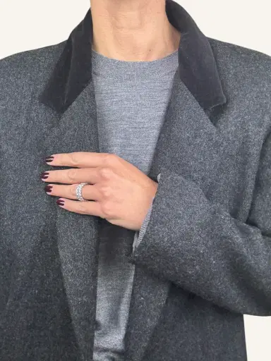 Jen Wonders Studio Wool Blazer with Velvet Collar | Thumbnail 11 Jen Wonders Studio Wool Blazer with Velvet Collar | Thumbnail 11