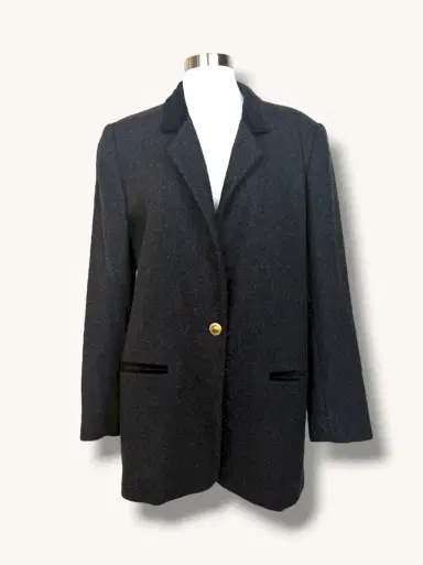 Jen Wonders Studio Wool Blazer with Velvet Collar | Thumbnail 12 Jen Wonders Studio Wool Blazer with Velvet Collar | Thumbnail 12