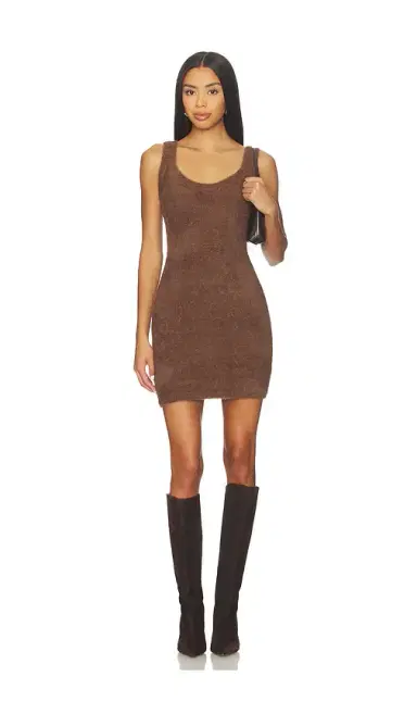 SNDYS Kailey Fluffy Mini Dress | Thumbnail 1 SNDYS Kailey Fluffy Mini Dress | Thumbnail 1