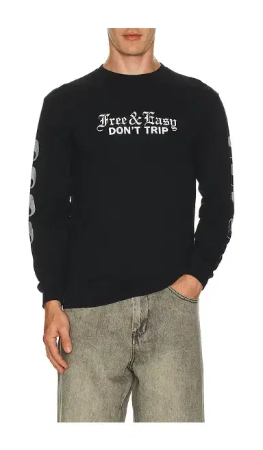 Free & Easy On Hood Long Sleeve Tee | Thumbnail 2 Free & Easy On Hood Long Sleeve Tee | Thumbnail 2