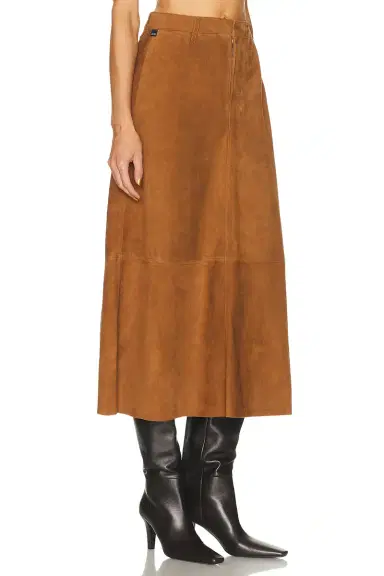 Citizens of Humanity Suede Cassia Skirt | Thumbnail 4 Citizens of Humanity Suede Cassia Skirt | Thumbnail 4