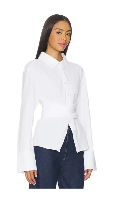 SNDYS Teigan Cinched Button Shirt | Thumbnail 2 SNDYS Teigan Cinched Button Shirt | Thumbnail 2