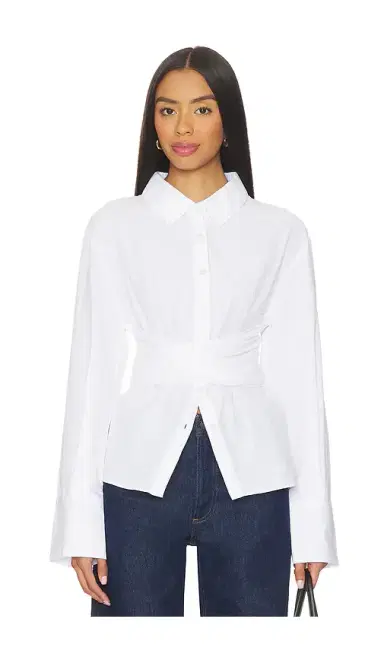 SNDYS Teigan Cinched Button Shirt | Thumbnail 1 SNDYS Teigan Cinched Button Shirt | Thumbnail 1