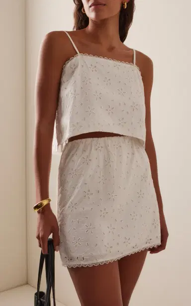 Posse Salma Eyelet Cotton Top | Thumbnail 2 Posse Salma Eyelet Cotton Top | Thumbnail 2