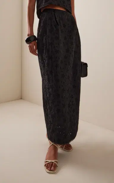 Posse Salma Eyelet Cotton Maxi Skirt | Thumbnail 3 Posse Salma Eyelet Cotton Maxi Skirt | Thumbnail 3