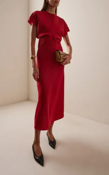 Toteme Slouch Waist Wool Dress | Thumbnail 2 Toteme Slouch Waist Wool Dress | Thumbnail 2