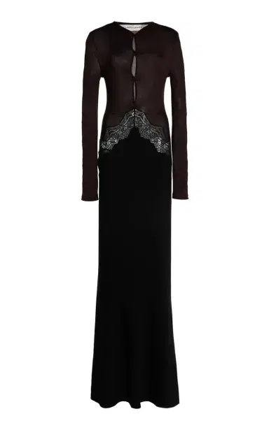 Christopher Esber Open Twist Lace-Trimmed Maxi Dress | Thumbnail 7 Christopher Esber Open Twist Lace-Trimmed Maxi Dress | Thumbnail 7