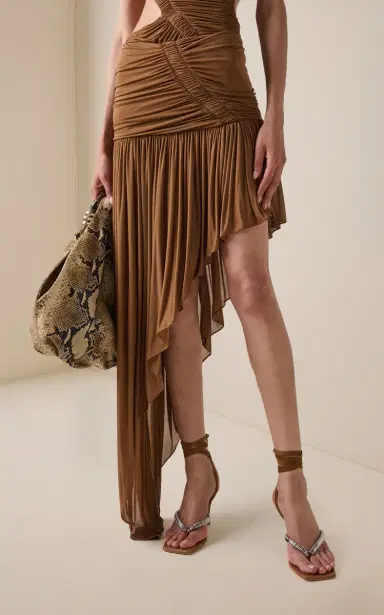 Christopher Esber Orion Swept Ruched Mini Skirt | Thumbnail 4 Christopher Esber Orion Swept Ruched Mini Skirt | Thumbnail 4