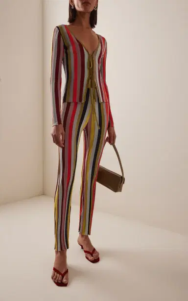 Third Form Exclusive Rythym Striped Knit Pants | Thumbnail 2 Third Form Exclusive Rythym Striped Knit Pants | Thumbnail 2