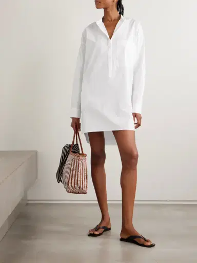Matteau Oversized Organic Cotton-poplin Mini Shirt Dress | Thumbnail 2 Matteau Oversized Organic Cotton-poplin Mini Shirt Dress | Thumbnail 2